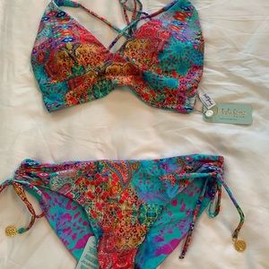Luli Fama bikini reversible size L (D, DD,E cup)